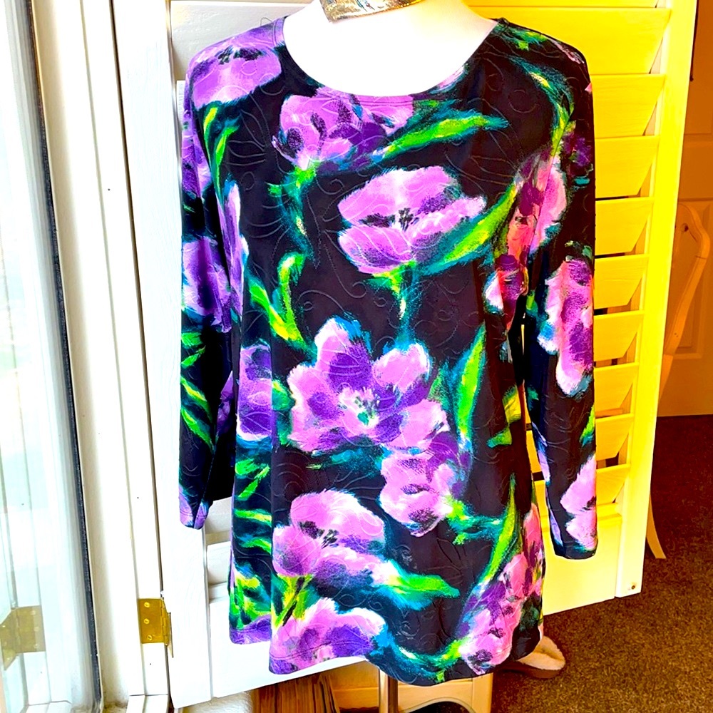 JM Collection Silky Blouse